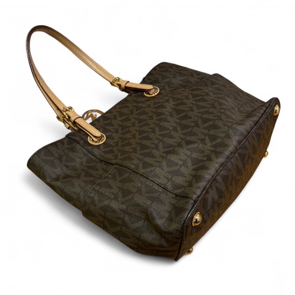 MICHAEL Michael Kors Black and Tan Signature Tote - Picture 5 of 7